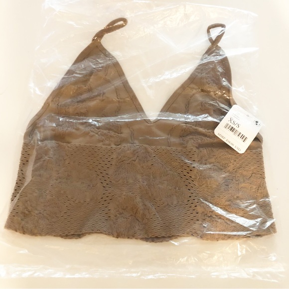 NWT INTIMATELY FREE PEOPLE Candy Textured Seamless Bralette in Sand XS/S - Picture 12 of 16